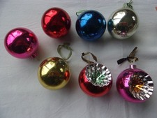 Lot de 7 boules de Noël en