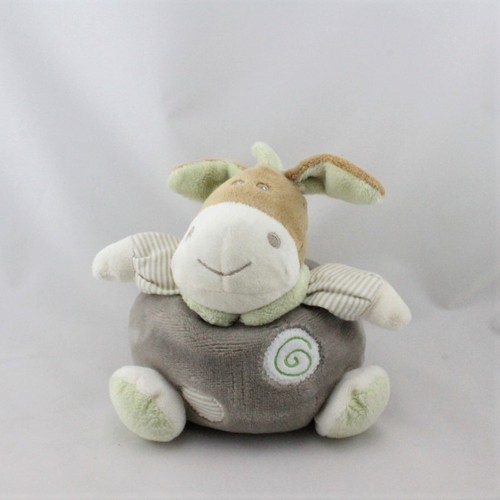 Doudou ane cheval boule - , beige