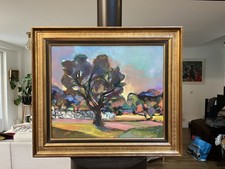 Jean Marzelle (1916-2005), Huile sur toile signée et encadrée, paysage provençal
