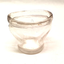 Ancien Rince Oeil en Verre Transparent Sciences Médicales
