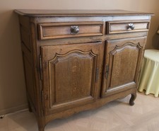 BUFFET ANCIEN FIN XIXe EN CHÈNE MASSIF 2 PORTES 2 TIROIRS