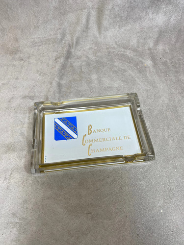 Cendrier verre banque - verre,,