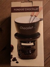 Petite Fondue Chocolat Avec Bougie Chauffe Plat ( 2 Personnes )