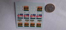 decalcomanie decals plaque rallye dakar  1/43