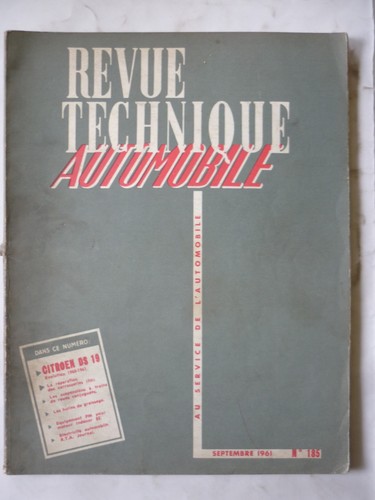 Revue technique automobile - technique,