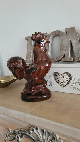 Coq décoration poterie - , en
