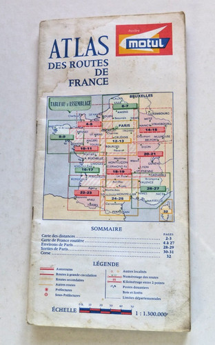 Ancien atlas des routes - routes, de