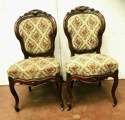 Paire chaises napoléon iii - de,