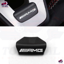 Embleme Metal Logo Volant AMG noir Pour Mercedes Classe A C E S GLE GLA BLACK