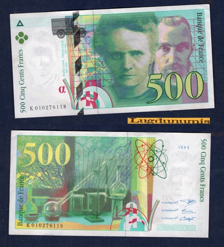 500 francs pierre marie - francs,