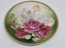 Antique Thomas " Sevres " 'Bavaria' Main Peint Victorien Céramique Porcelaine