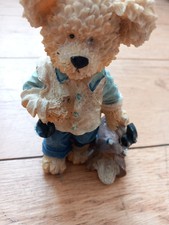 Figurine, Statue, D’ours, Ourson En Résine Ancienne Vintage / Ours De Collection