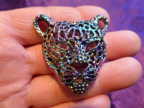 Pendentif panthère laiton - en,