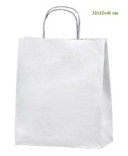 Sacs papier blanc kraft - 25,