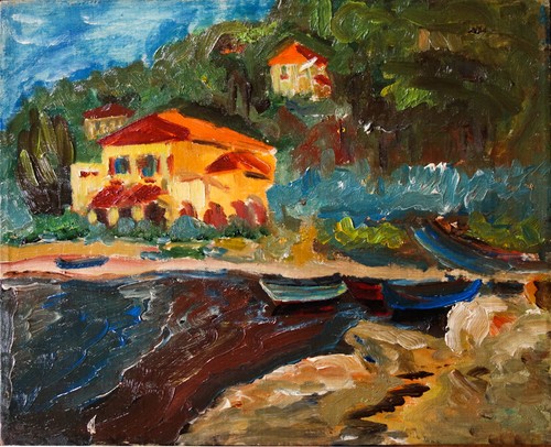 Karel kupka paysage côtier - paysage,