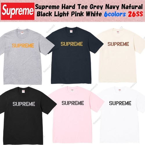 Supreme hard tee gris - tee, marine