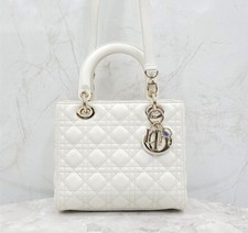 Dior Sac Lady Medium Blanc