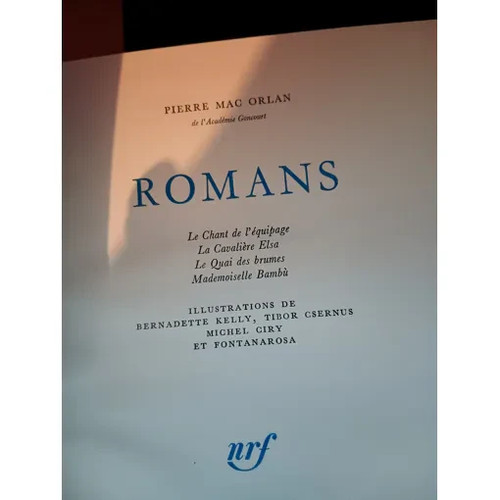 Romans pierre mac orlan - romans,,