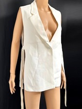 Zara Blanc Gilet Avec Vent