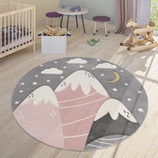 Tapis Pour Enfant Garcon Fille Motif Montagneux Etoile Nuage 3D
