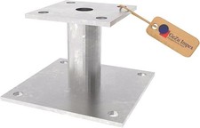 GeZu Impex Support de Poteau Galvanisé à Chaud – Platine pour Poteaux Bois