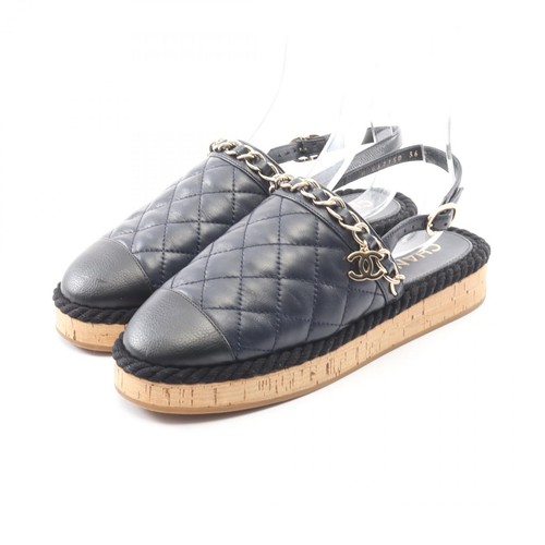 Sandales chanel matelasse cuir - sandales,