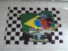 1994  AYRTON SENNA TRES  RARE  DRAPEAU OFFICIEL 1994 WILLIAMS RENAULT FORMULE 1