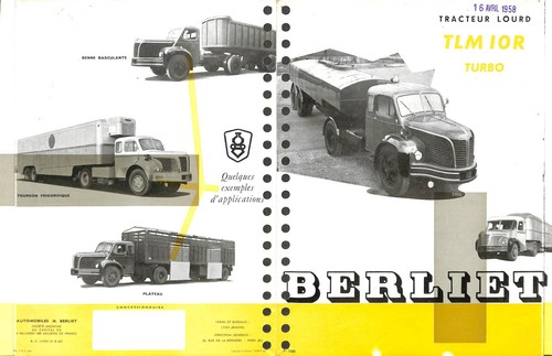Berliet dépliant tracteur - /,