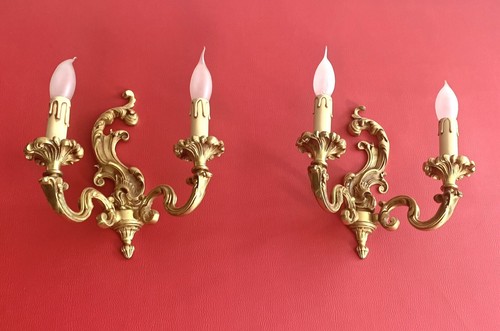 Paire appliques bronze - paire, d’appliques