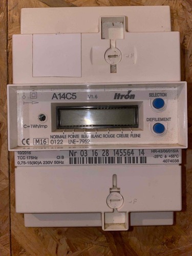 Compteur bleu électronique