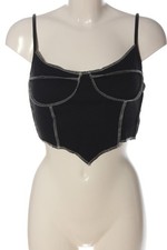 SHELN Crop-top Dames Top T EU 38 noir style décontracté