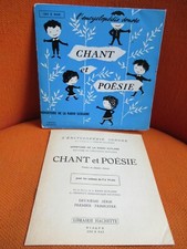 VINYL 45 T ENFANT – CHANT ET POESIE REPERTOIRE DE LA RADIO SCOLAIRE – 1960 