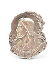 S Kinsburger Salvador Mundi Christ bronze argenté accessoire auto