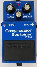 Pédale d'effet de guitare Boss CS-2 Compression Sustainer équipement audio...