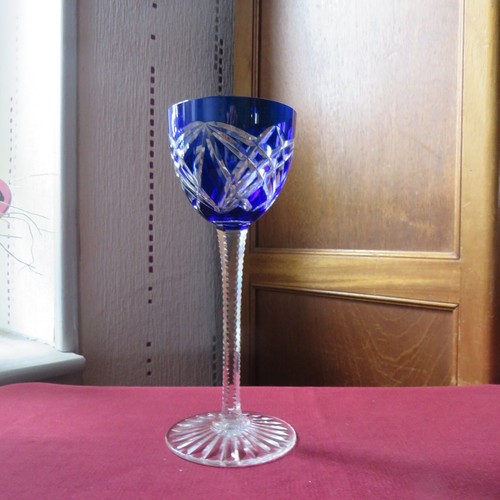 Verre roemer couleur bleu - roemer,