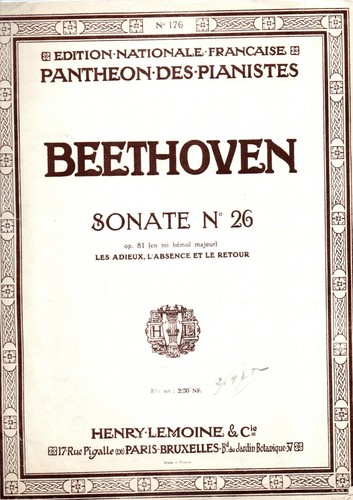 Partition piano beethoven - partition,