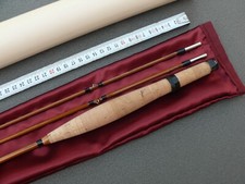 Pêche CANNE à MOUCHE 6'8p Bambou refendu Fly rod fishing Pezon et Michel Blank