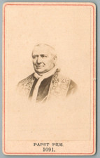 CDV 1870 Pape Pie IX Portrait