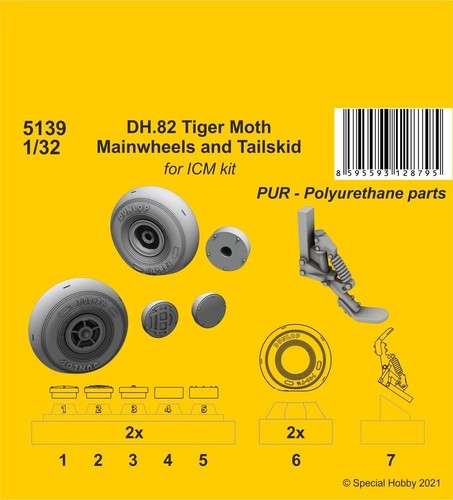 Tiger moth mainwheels - moth,