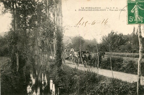 Carte fontaine sous - jouy, vue