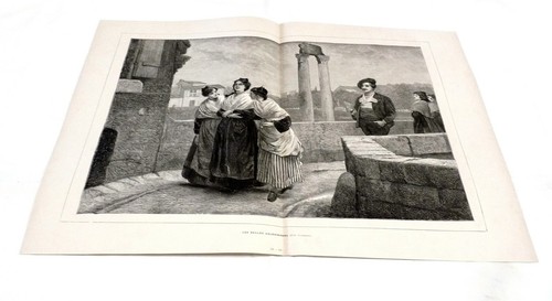 Gravure ancienne les belles