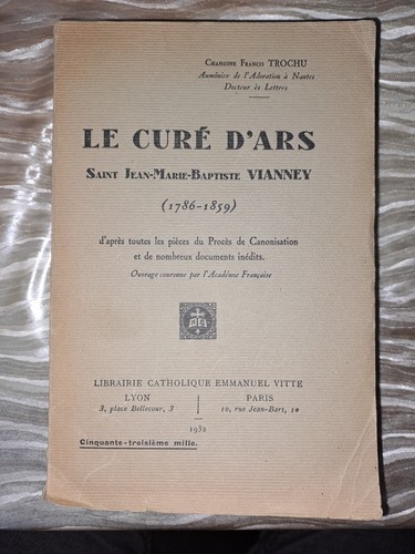 Livre ancien sur - , saint