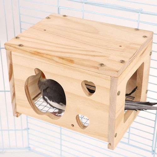 Nichoir bois pour cage - en,