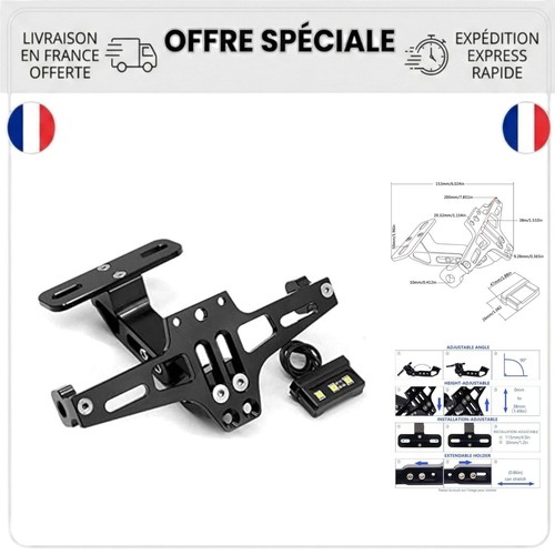Support plaque immatriculation