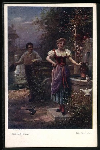 Carte postale artiste hans - postale, d'artiste