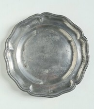 Assiette étain 18ème - du,