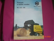 BROCHURE  PUBLICITAIRE   PRESSES  A  BALLES  RONDES   RIVIERRE CASALIS  RC115/25