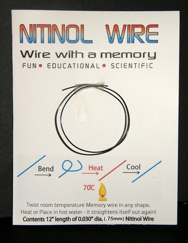 Nitinol memory wire - nitinol,