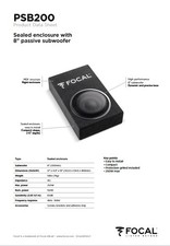 Caisson De Basses Focal PSB