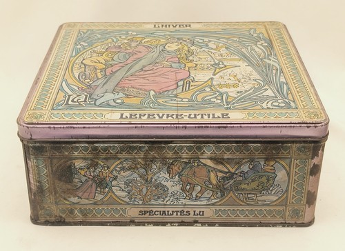 Ancienne boîte biscuits - ancienne,